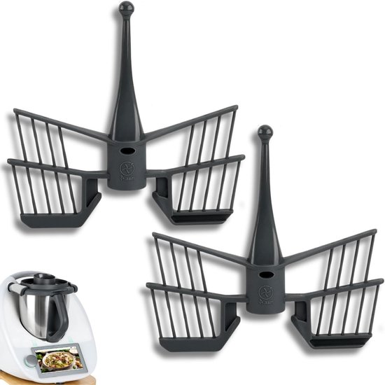 2 Stuks Vlinder Klopper Accessoires voor TM5 TM6 TM31, Keukenmachine Onderdelen, Perfect voor Bakken en Koken van Merkloos