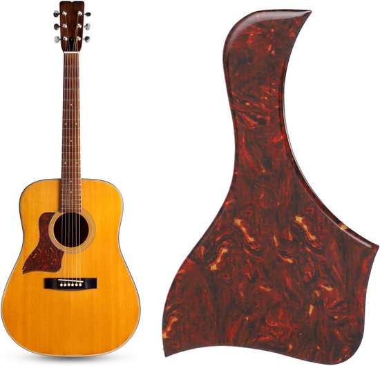 2 Stuks Zelfklevende Gitaar Pickguard met Bevelrand voor Akoestische Gitaren - Bescherming, Accessoire, Geluidskwaliteit van Merkloos