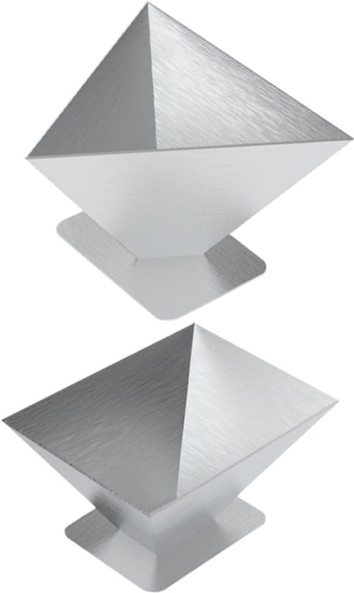 2 Stuks Zongzi-vorm gietvorm rijst shaper schimmel kleverig rijst dumplings schimmel Vormend rijst maken mallen keukenaccessoire roestvrijstalen rijstbalvorm Roestvrij staal Zilver