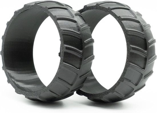 2 x wielbescherming XL, compatibel met Gardena Sileno Life City robotmaaier, profielverhoging, tractieverbetering, robuuste profieltuning, Made in Germany