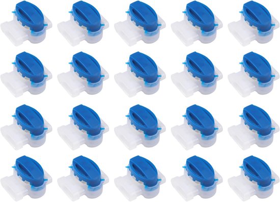 20 kabelverbinders voor grasmaaiers, waterdichte klemmen met gel, voor omtrekkabels en kabelreparatie, compatibel met Husqvarna Automower/Gardena en robotmaaiers