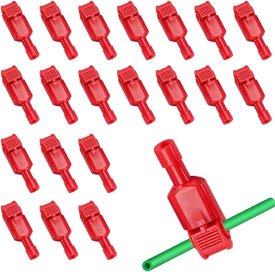 20 stuks aansluitklemmen, clip voor kabels voor robotmaaier, T-aftakverbinders, stroomdief, compatibel met Gardena, Husqvarna