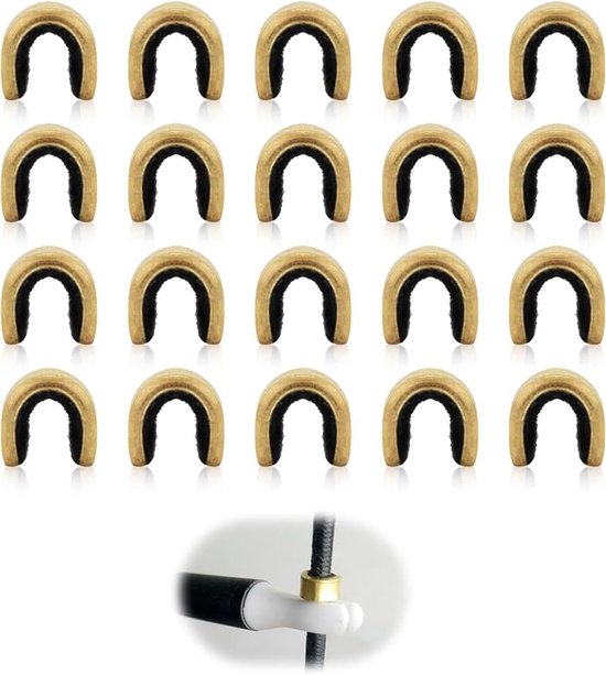 20 stuks Bowstring Nocks Buckle Clips Bowstring Nocking Point Bow String Buckle Clip Messing Gesp Boogkoorden Clip Bowstring Nock Punt Accessoires Boogschieten voor Compound Boog Klassieke Boog