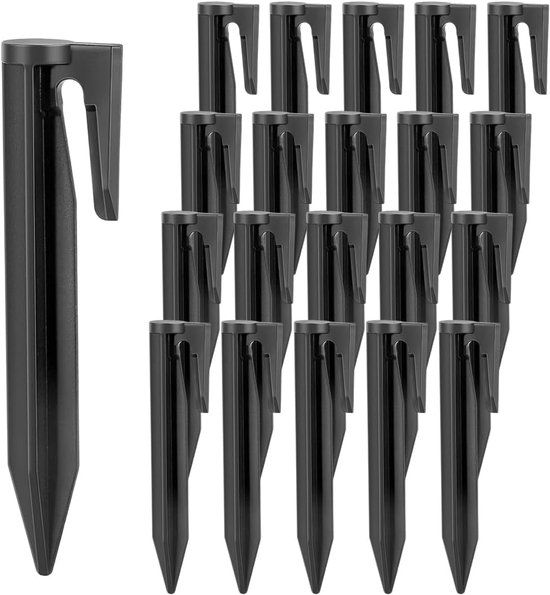 20 stuks haringen voor robotmaaier, kunststof anker voor begrenzingskabel, haken compatibel met Gardena, Worx, Bosch