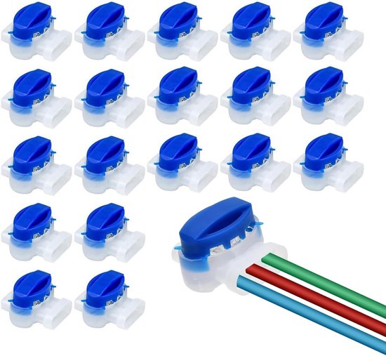 20 stuks waterdichte draadconnectoren, grensdraadconnectoren met
