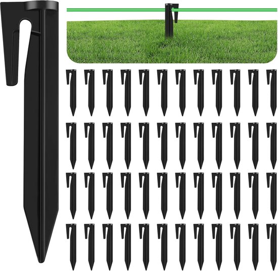 200 stuks haringen voor robotmaaiers, begrenzingskabel, grondankers, kabels, haringen, robotmaaier van stevig PP, haringen, grondhaken, grondpennen voor gazonrobot, begrenzingsdraad, tent