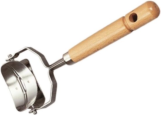 2.1" Tortelli Ronde Ravioli Pasta/Deeg Stempel Cutter Roller - 5.3cm Gladde Rand (ovaal)