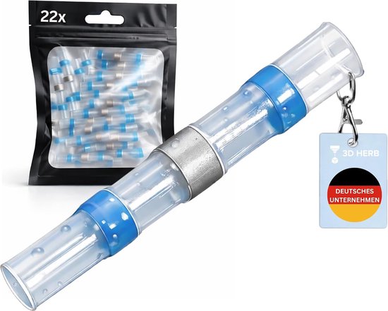 22 x waterdichte soldeerverbinders voor robotmaaier, begrenzingskabel, krimpverbinder, duurzame kabelconnector voor begrenzingsdraad, compatibel met robotmaaiers van Gardena, Husqvarna, Worx, Bosch