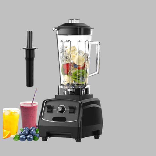 22xer - Smoothie Maker - 2200W - BPA Free 3HP - Smoothies, IJs & Voedselbereiding – Inclusief Black Blade Drive Tool - Zwart van 22xer