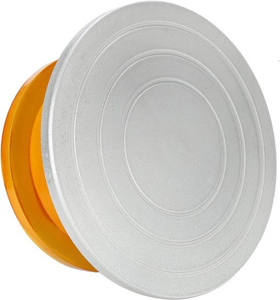 25 cm keramiek draaiplateau van zwaar metaal voor sculpturen, klei, cake decoratie en modelbouw accessoires