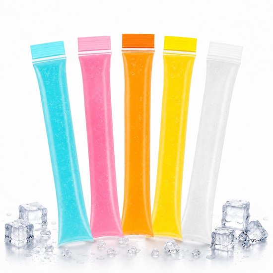 250 Stuks Eislollyzakjes (95 ml), afsluitbare DIY-vormen voor ijs en waterijs