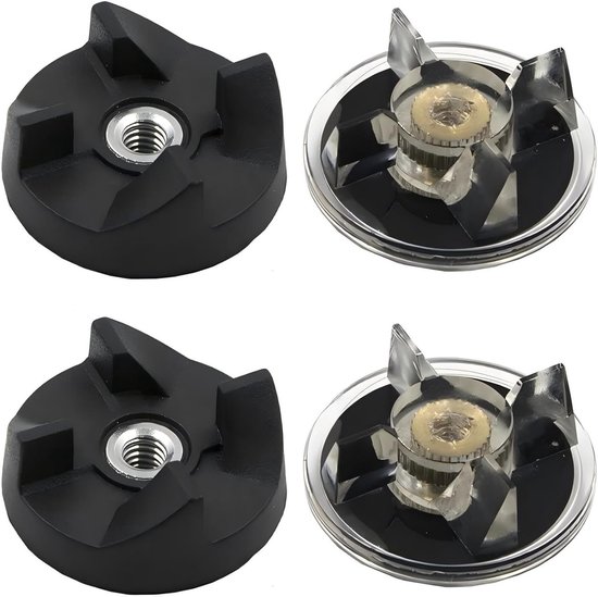 2×Rubber Blades voor Blender, Vervangingsonderdelen voor Mixers en Juicers, Geschikt voor 250W Apparaten van Merkloos