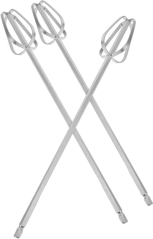 3-delige roestvrijstalen handmixerk||||kloppers met verlengde steel - Duurzame vervangingsonderdelen voor elektrische keukenmixer - Geschikt voor deeg en dikke mengsels