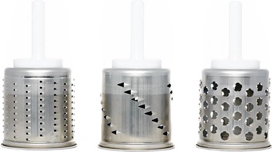 3-delige roterende raspenset voor KitchenAid mixer 5KMVSA (F661) van Merkloos