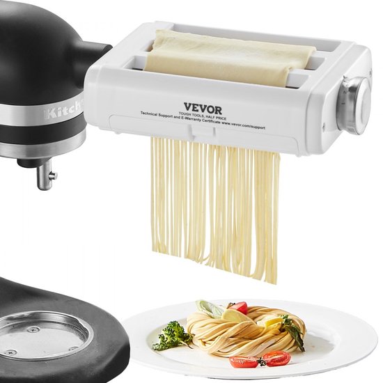 3 in 1 handmatige pastamachine roestvrij staal, roestvrijstalen verse handmatige pastarollermachine Italiaanse platte deegmachine pastamachine inclusief reinigingsborstel voor spaghetti, lasagne, tagliatelle - rood van Imperial Collection.