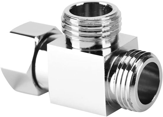 3-Way Douche Inverter Water Separator van Messing met Verchroomde Afwerking en Doucheadapter voor Waterverdeling van Merkloos