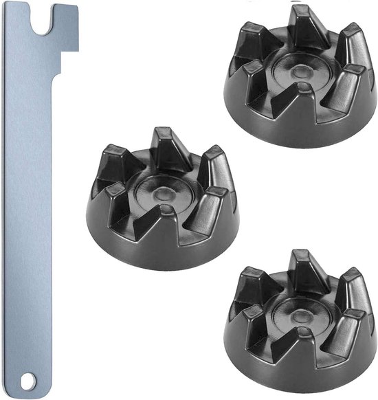 3 x Rubber Koppeling voor Blender, Vervangende Onderdelen voor Keukenmixers, Compatibel met Diverse KitchenAid Modellen KSB52, KSB5, 5KSB52, 5KSB5