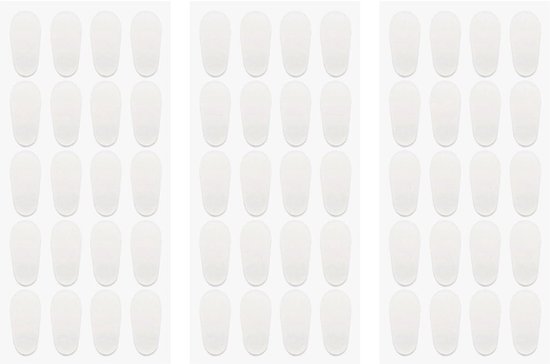 30 paar transparante neuspads van siliconen, antislip neuspads voor brillen, zelfklevende neusbruggen, accessoires voor brillen