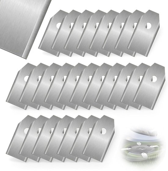 30 reservemessen van roestvrij staal, titaniumcarbide-legering, compatibel met Navimow I105e, Navimow I108e robotmaaier, inclusief 30 gestippelde schroeven, hoogwaardige accessoires voor nauwkeurig