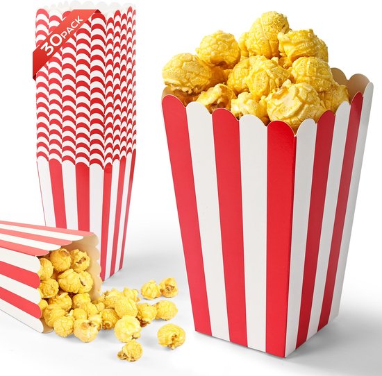 30 Stuks Popcorn Dozen voor Feestelijke Snacks