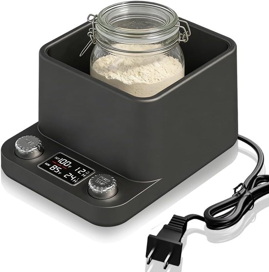 360° Even Waterbad Verwarmer met Nauwkeurige Thermostaat, 198 Uur Timer voor Kombucha, Yoghurt en Bier Fermentatie