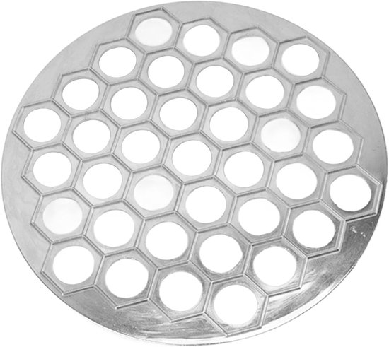 37 Holes Pelmeni Maker, Pelmeni Form Dumpling Maker Ravioli Maker Aluminium Legering voor DIY Cook Family Celebrations Feesten en Picnic (SILVER)
