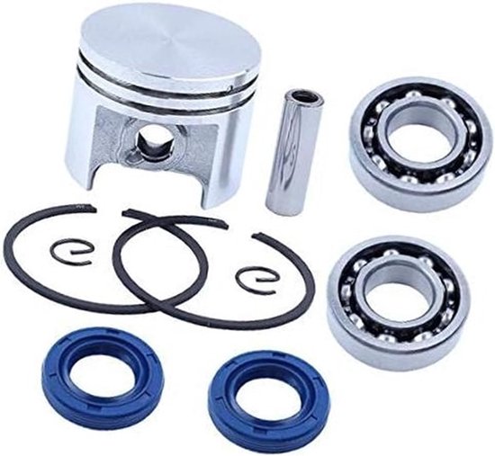 37mm Zuiger Ping Rings Kit met Krukaslager Oliekeerring, for STIIHL, 017 MS170 MS 170 Kettingzaag Onderdelen - 8mm pen zuigerveer voor tuinmachines