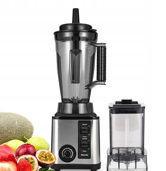 3L Beker Volautomatische RVS Keukenmixer - 800W Multifunctioneel voor Smoothies, Sap & Babyvoeding - Inclusief Veiligheidsvergrendeling​ van Cenocco