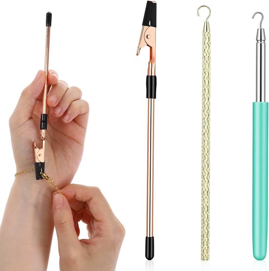 3Pcs Armband Helper Tool Armband Bevestiging Helper Sieraden Helpers Tool Om Te Helpen Op Armbanden Sieraden Sluiting Helpers Draagbare Armbanden Assistentie Voor Kettingen Gespen