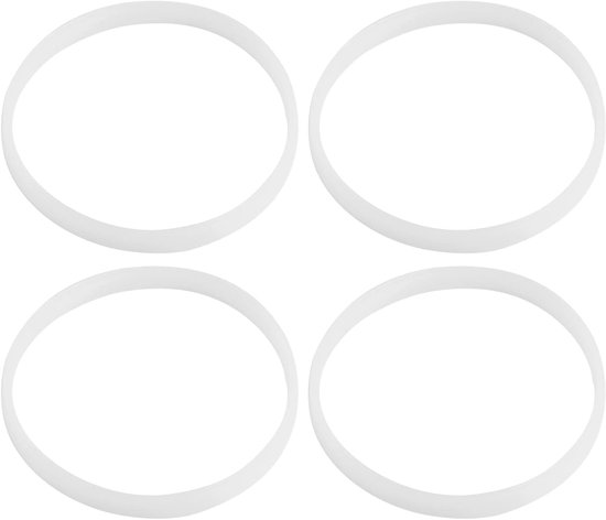 4-delige 10 cm O-ring pakking, witte rubberen vervangingsonderdelen voor juicer en blender modellen NN100, NN100A, NN101, NN10130, NN102, NN210