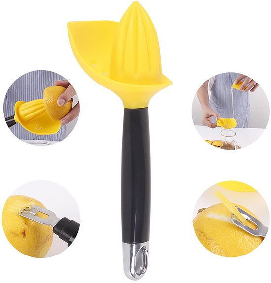 4 in 1 handmatige citruspers, fruitpers, citroenpers, sinaasappelpers, schilpers van Innodomm