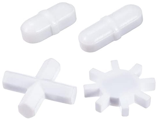 4-in-1 Magnetische Mixer Set - Staaf, Kruis, Tandwiel en Ring Vorm - Wit