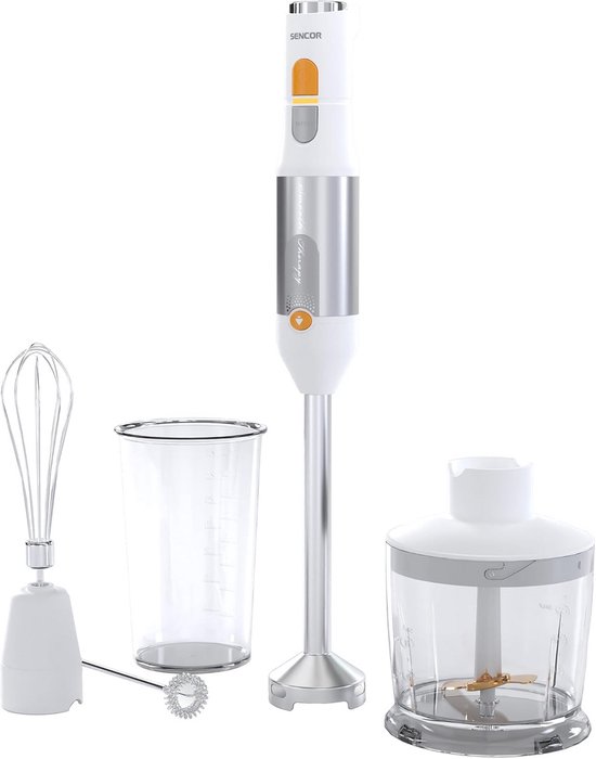 4-in-1 Staafmixer met Titanium QuadBlade en Roestvrijstalen Accessoires