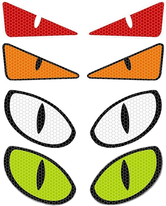 4 paar reflecterende oogstickers voor robot, waterdicht, voor robotstofzuiger, decoratie, apart