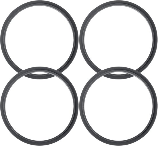 4 Pcs Sealing Ringen voor Blender - Grijze Waterdichte Siliconen O Type Reserveonderdelen en Herbruikbare Accessoires voor Mixen