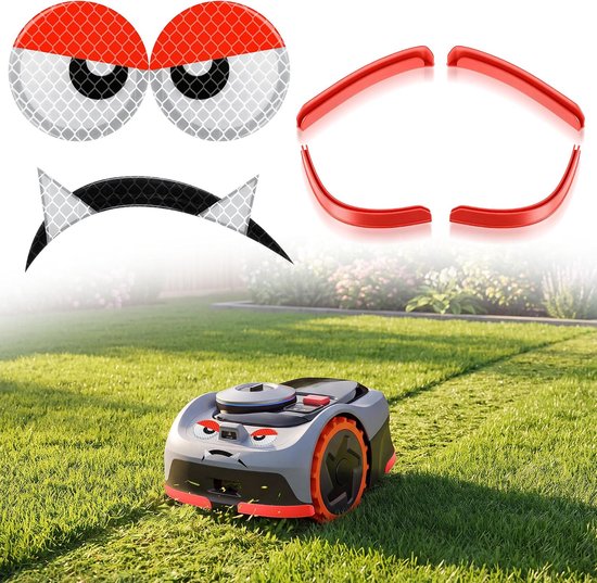 4 Randbeschermers compatibel met Segway Navimow i105e/i108e en 1 Sticker