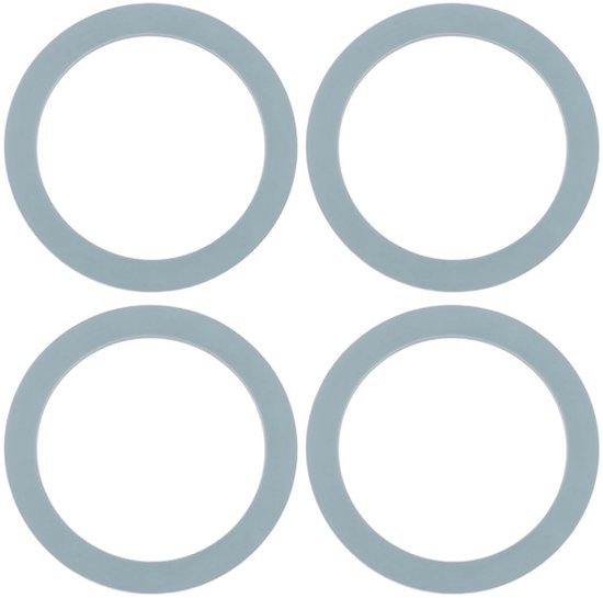 4 stuks blender O-ring afdichting compatibel met Oster Compatibel met Osterizer Blender Vervangende rubberen afdichting Platte rubberen O-ring afdichting 6,5 x 5 x 0,3 cm van Merkloos