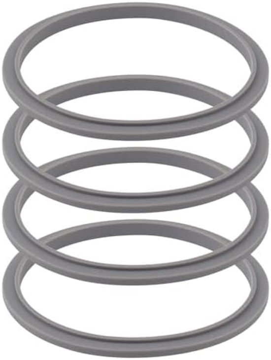 4 Stuks Blenderpakkingen geschikt voor NutriBullet Personal Blender 600W en NutriBullet Personal Blender 900W van Wisolt