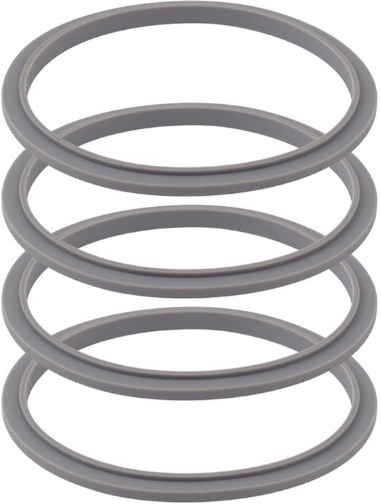 4 stuks blenderpakkingen voor NutriBullet Personal Blender 600W en NutriBullet Personal Blender 900W, siliconen blendervervangingsonderdelen O-ring afdichtingspakking accessoires van Merkloos