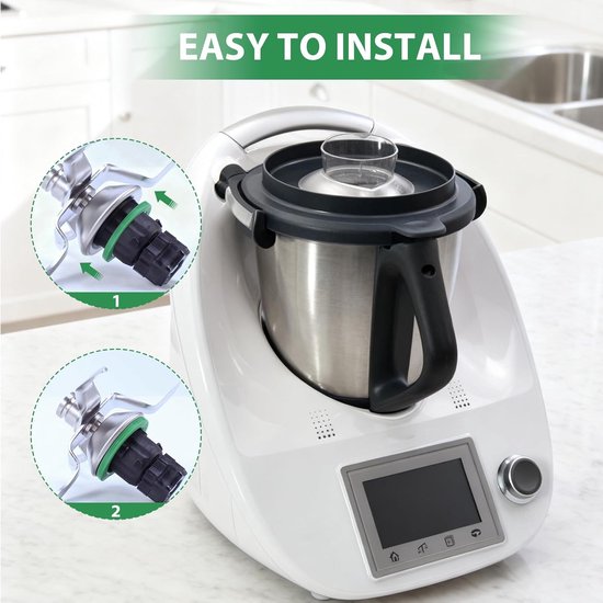 4 stuks siliconen afdichtringen, compatibel met TM5/TM6 messen | Reserveafdichting voor mixmes, voedselveilige siliconen, compatibel met Vorwerk TM5 en TM6, perfecte vervanging