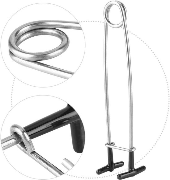 4 Stuks Vismond Opener, Draagbare RVS Haakverwijderaar, Visgereedschap voor Vissers, Vismond Spreider en Ondersteuning voor Vissen van Merkloos