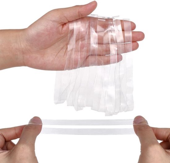 40 Stuks Dikke Transparante Rubber Bands, 10mm Breed, TPU Elastische Bindbanden voor Boeken, Camera, Kantoor en Keuken Gebruik – 30cm Lang