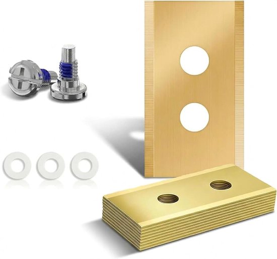 40 stuks titanium messen voor alle Mammotion Luba en Yuka serie robotmaaiers, robuuste titanium reservemessen, met schroeven en sluitringen