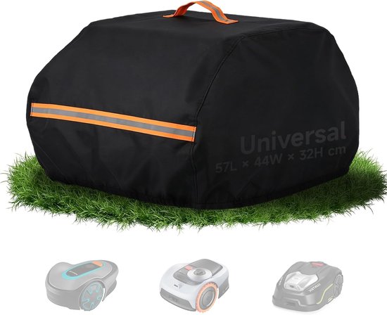 420D Oxford-weefsel, waterdichte afdekking voor robotmaaiers, winddichte beschermhoes, met zeer elastische koorden en handgreep, compatibel met de meeste robotmaaiers, bescherming tegen alle