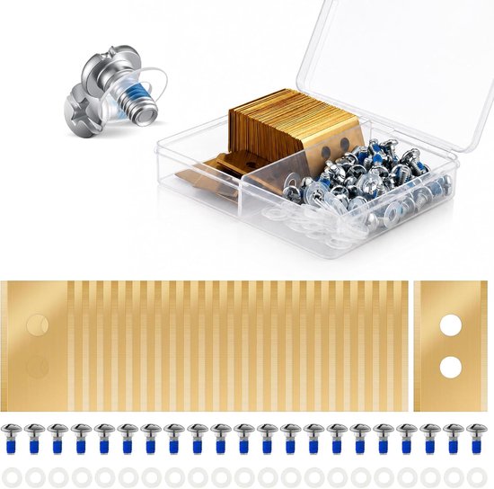 45 stuks reservemessen voor grasmaaiers, met schroefdraadbevestigingsschroef, 0,9 mm dik, robotmaaier, compatibel met Gardena/Husqvarna/Mammotion Luba-serie