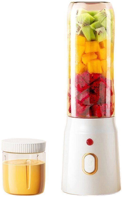 450ml Fruit Juicer Draagbare Smoothie Blender Juicer USB Oplaadbaar Reis van Merkloos