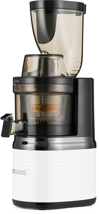 4SWISS Slow Juicer BM202, 200 W, 40 tpm, Reverse-functie, EasyClean, XXL-opening, Wit van 4SWISS