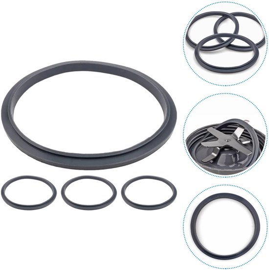 4x Afdichtring - Blenderpakkingen - Water Bestendige Sluitring - Blenderpakkingen - geschikt voor NutriBullet 600W/900W Blender - Blender Vervangende Onderdelen - O-ring Afdichting Pakkingaccessoires - Siliconen Blender Vervangende Onderdelen van ZARPMA