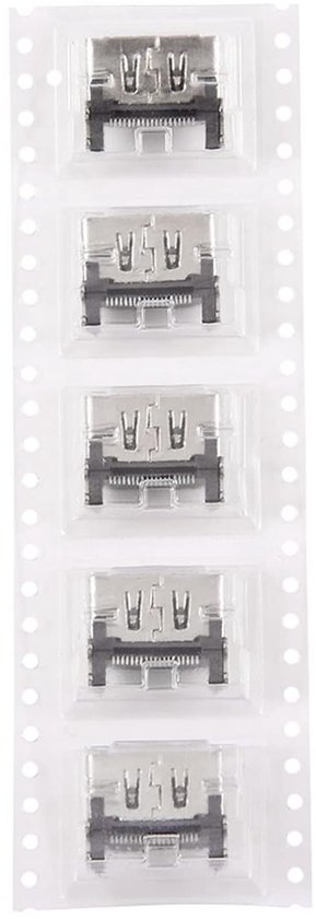 5-delige Poortinterface Connector Jack, Hoogwaardige Aluminium Legering, Compact en Lichtgewicht, Geschikt voor 4K en 1000 Mbps Verbindingen van Merkloos