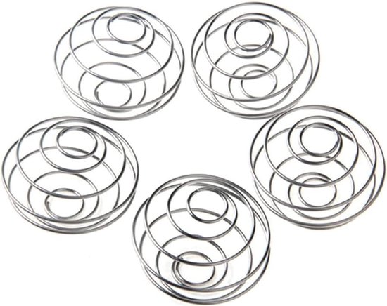 5-delige RVS Mixerset met Mengballen voor Eiwitshaker, Blender en Keukenaccessoires
